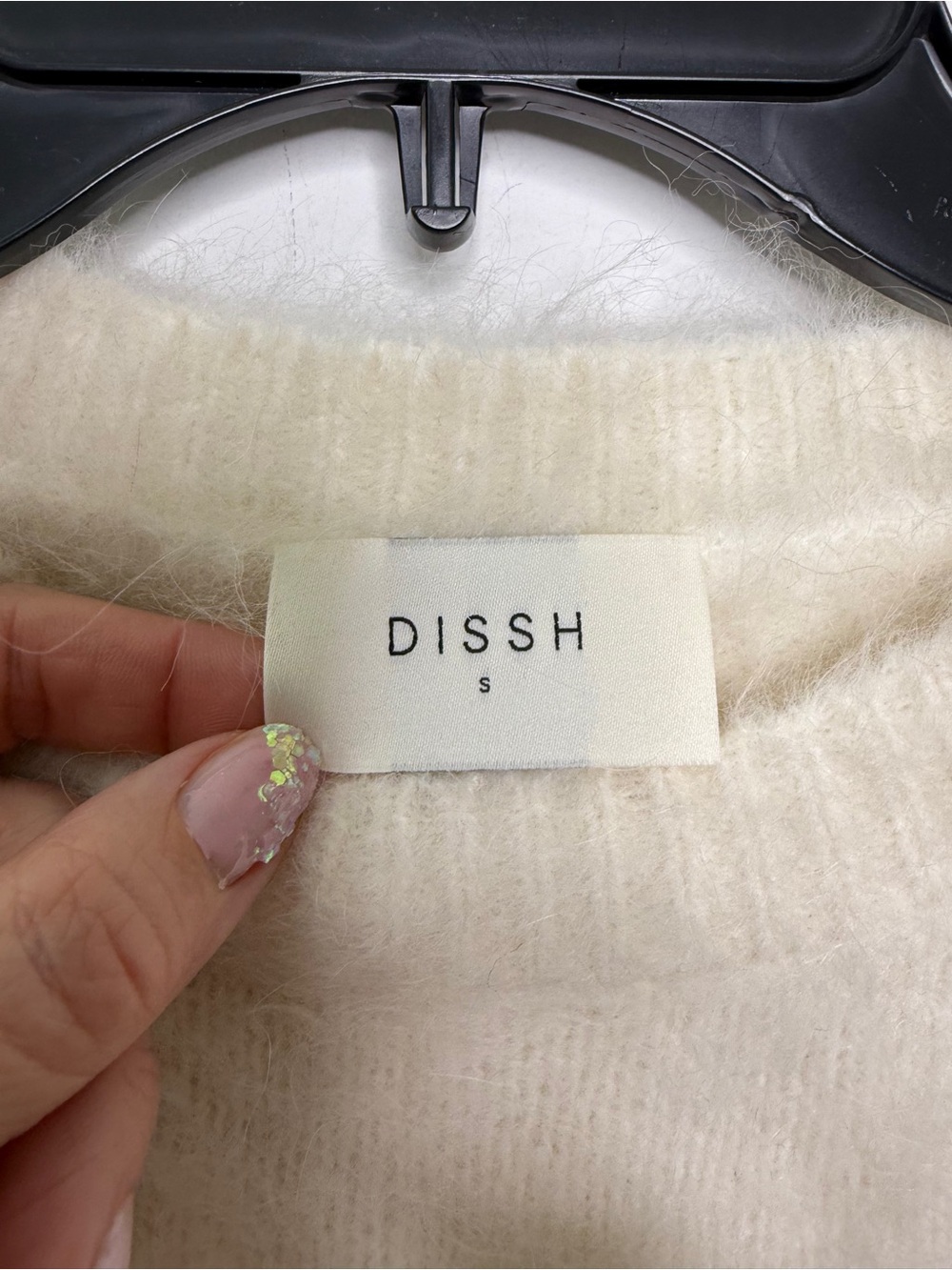 DISSH Salma Ivory Cap Sleeve Knit Top S - Picture 4 of 6